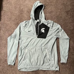 Nike Michigan State hooded 1/4 zip with front pocket. Size Medium.